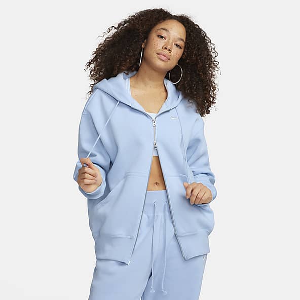 Baby blue nike hoodie womens shop